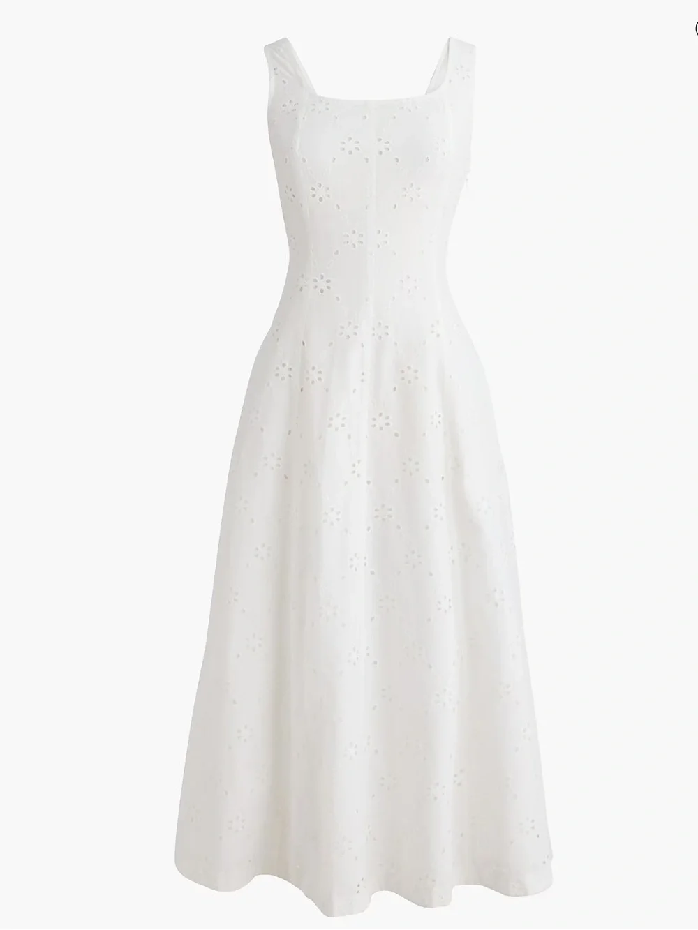 J crew Eyelet embroidered midi dress